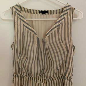 3/$15 XS grey and cream striped dress